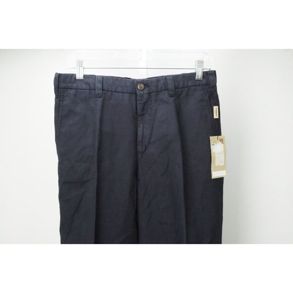 Burberry Slim Fit Linen Cotton Blue Mens Pants Trousers Sz 48 EU NEW